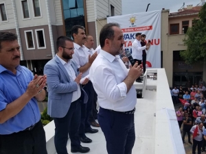 Murat Demir, Cide’de Miting Düzenledi