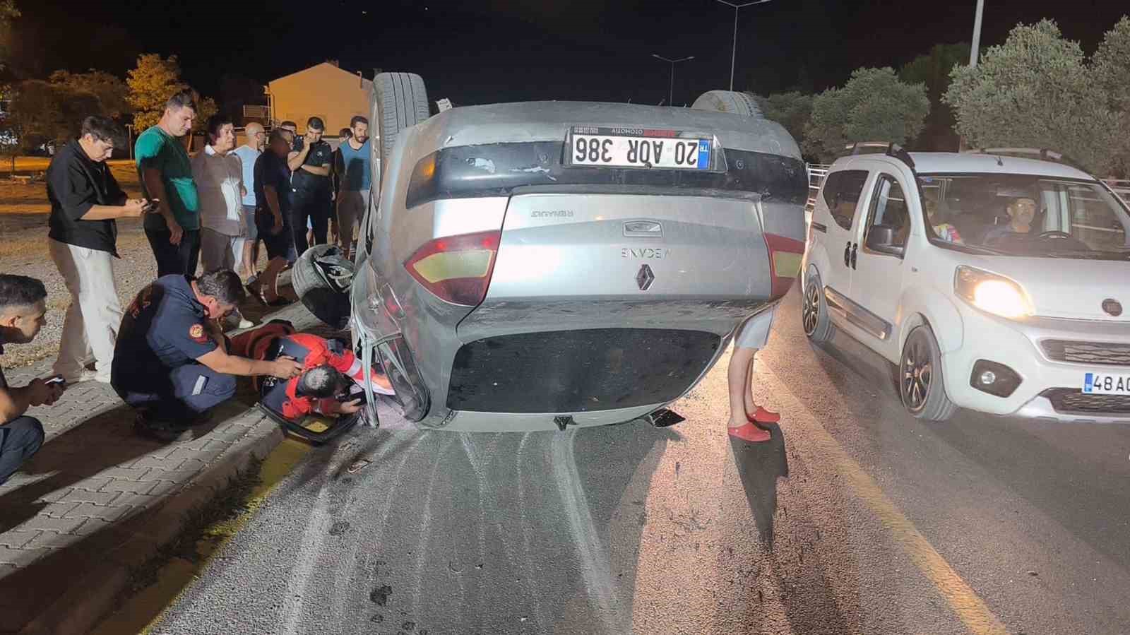 ters-seride-giren-arac-takla-atti