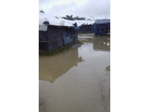 Rohingyalı Müslümanlar Sel İle Mücadele Ediyor