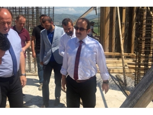 Vali Pehlivan 112 Acil Çağrı Merkezi İnşaatında İncelemelerde Bulundu