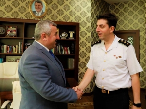 Yüzbaşı Kale’den Başkan Baran’a Veda Ziyareti