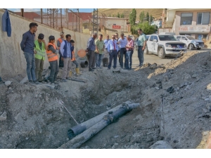 İçme Suyu İnşaat Çalışmaları Sürüyor