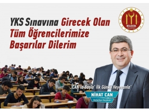 Başkan Can, Yks Sınavına Girecek Öğrencilere Başarılar Diledi