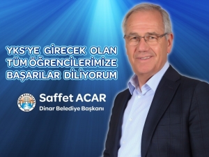 Başkan Acar, Yks’ye Girecek Öğrencilere Başarılar Diledi