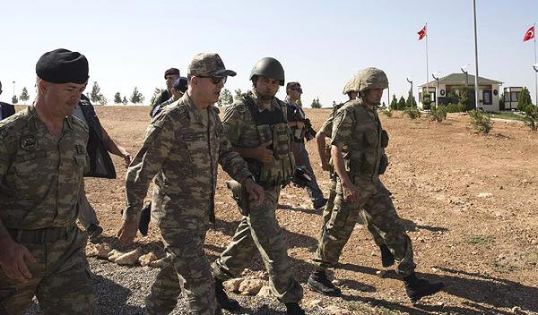 Suriye Sınırında Denetleme Yapan Genelkurmay Başkanı Akar, Süleyman Şah Türbesinde!