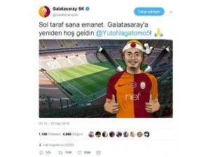 Galatasaray’dan Nagatomo’ya Hoş Geldin Mesajı