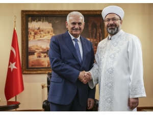 Başbakan Yıldırım’dan Diyanet İşleri Başkanlığına Veda Ziyareti