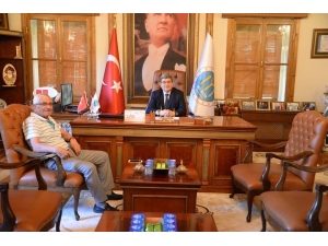 Eski Başkan Güven’den Başkan Can’a Ziyaret