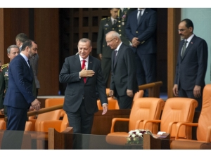 Cumhurbaşkanı Recep Tayyip Erdoğan, Yemin Töreninin Yapılacağı Tbmm Genel Kurulu’na Geldi.