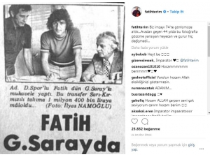 Fatih Terim, Galatasaray’a İlk İmzasını Unutmadı