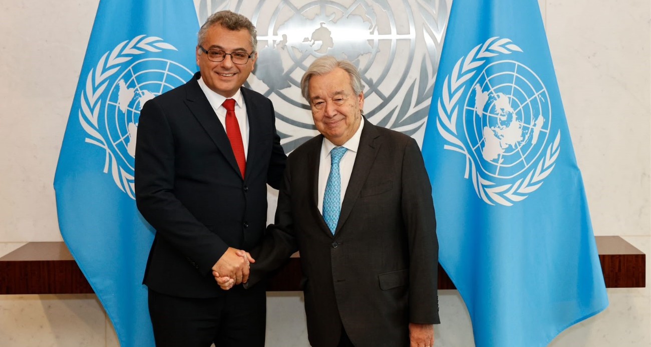 kktc-cumhurbaskani-erhurman-bm-genel-sekreteri-guterres-ile-bir-araya-geldi