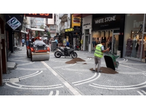 Karesi Sokaklarına Antik Parke Taşı