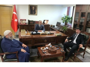 Rektör Karacoşkun Diyanet İşleri Başkanı Erbaş İle Bir Araya Geldi