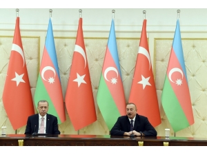 Cumhurbaşkanı Erdoğan, Azerbaycan Cumhurbaşkanı Aliyev İle Bir Araya Geldi