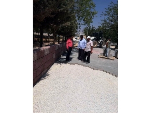 Elbeyli Mezarlığının Yolu Yapılıyor