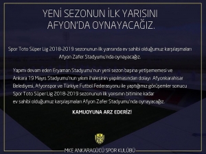 Mke Ankaragücü Taraftarından Stat Tepkisi