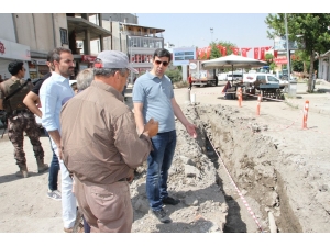 Kaymakam Kırlı Alt Yapı Çalışmaları Yerinde İnceledi
