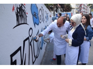 15 Temmuz Destanı Duvarlara Çizildi