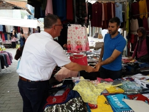 Başkan Duymuş, Pazar Esnafı İle Bir Araya Geldi