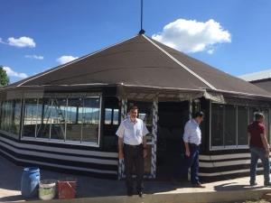 Başkan Yalçın, Osmanlı Otağı’nın Çalışmalarını Yerinde İnceledi