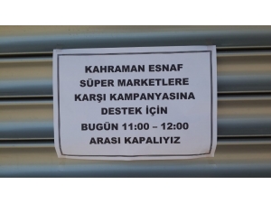 Süpermarketlere Kızan Küçük Esnaf Kepenk Kapattı