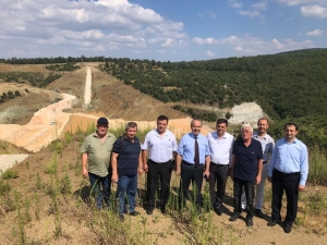Dereköy Barajı İnşaat Çalışmaları Yerinde İncelendi