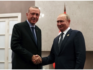 Cumhurbaşkanı Erdoğan, Rusya Devlet Başkanı Putin İle Görüştü