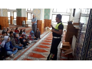 Daday’da Yaz Kur’an Kursu Öğrencilerine Trafik Eğitimi Verildi