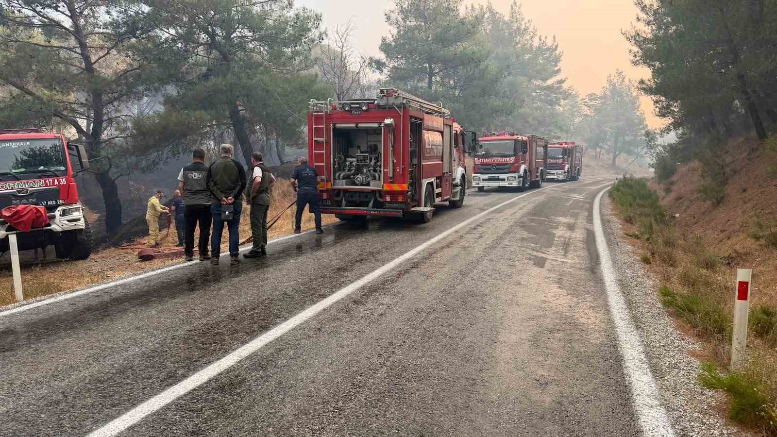 balikesir-deki-yangin-sebebiyle-ayvalik-bergama-yolu-trafige-kapatildi