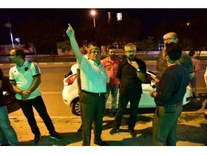 Başkan Can, Dikey Bahçe Işıklandırma Çalışmalarını Yerinde İnceledi