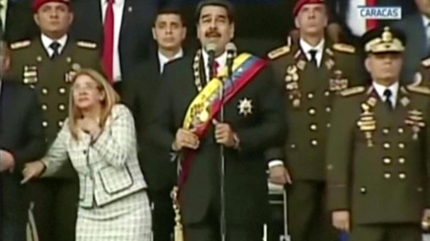 Venezuela Devlet Başkanı Maduro'ya Patlayıcı Yüklü Drone Ile Suikast Girişimi