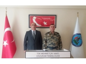 Hava Meydan Komutanı Canbulat’tan Mehmetçik Vakfına Ziyaret