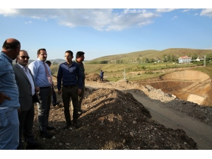 Çamur Barajı İnşaat Sahasında İncelemeler Yapıldı