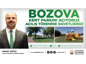 Bozova Kent Parkı İle Semt Pazarı Hizmete Sunuluyor