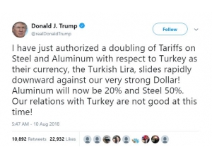 Trump’tan Türkiye Açıklaması