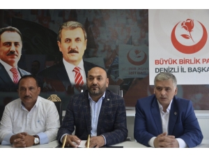 Bbp Partisi’nden Ekonomi Konusunda Hükümete Destek Açıklaması