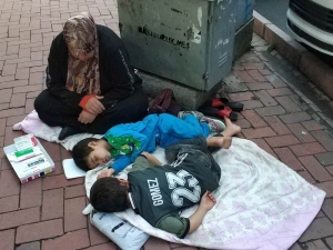 Samsun Sokaklarında Yürek Burkan Görüntü