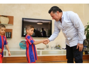 Minik Sporculardan Başkan Kocadon’a Ziyaret