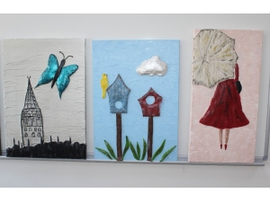 Dekoratif Tablo Yapmayı Öğreniyorlar