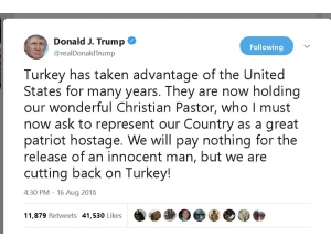 Trump Yine Türkiye’ye Saldırdı