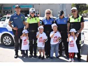 Çocuklardan Hatalı Sürücülere "Kırmızı Düdüklü" Uyarı