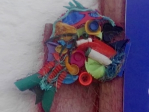 Denizden Çıkan Atıklardan, Balık Heykeli Yaptılar