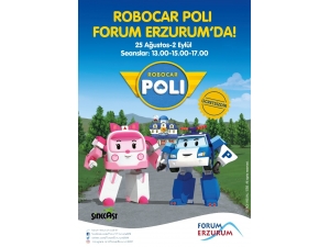 Forum Erzurum’dan Miniklere Robocar Poli Sürprizi
