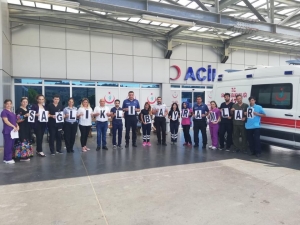 Hastane Çalışanları Kurban Bayramı’nı Böyle Kutladı