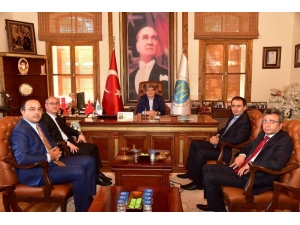 Kaymakamlardan Başkan Can’a Ziyaret