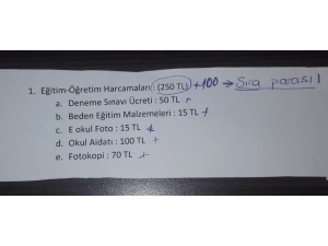 Okul Kayıtları Sırasında Velilerden Para İstendiği İddiası