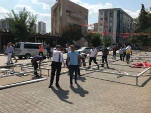 Başkan Can, Etkinlik Alanını İnceledi