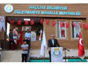 Haliliye’de Muhtar Evleri Çalışmaları Sürüyor