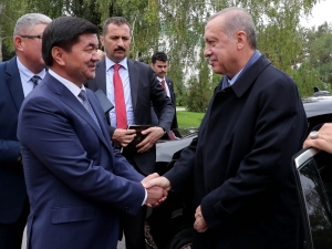 Cumhurbaşkanı Erdoğan Kırgızistan Başbakanı Abılgaziyev İle Görüştü