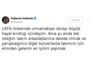 Soldado: "Büyük Hayal Kırıklığı İçindeyim"